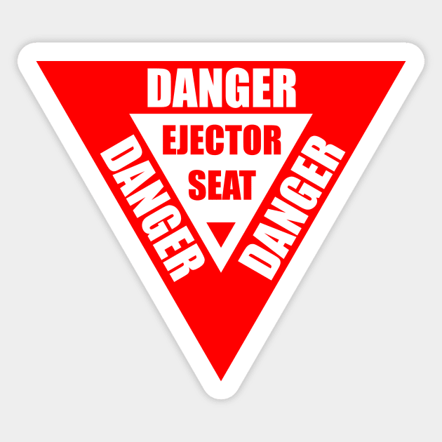 Ejector Seat Sticker by Blade Runner Thoughts